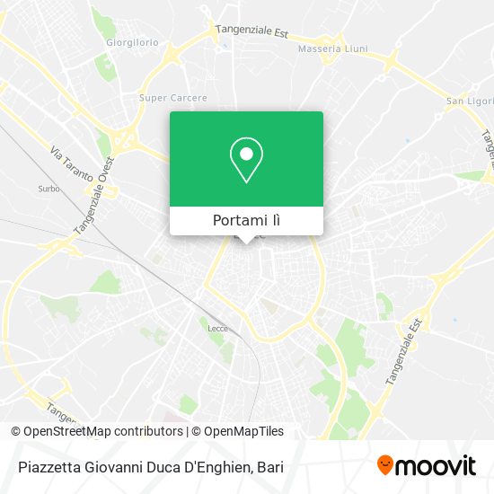 Mappa Piazzetta Giovanni Duca D'Enghien