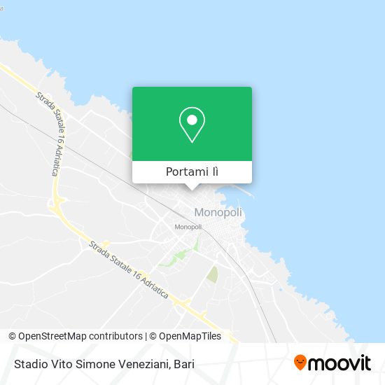 Mappa Stadio Vito Simone Veneziani