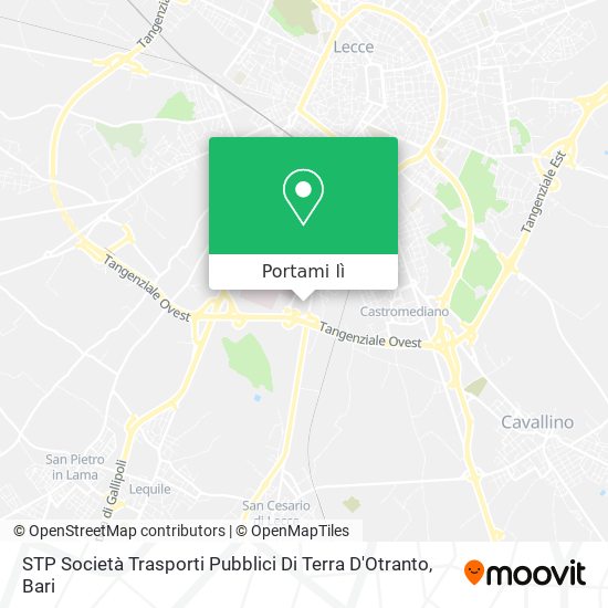 Mappa STP Società Trasporti Pubblici Di Terra D'Otranto