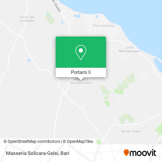 Mappa Masseria Solicara-Gelsi