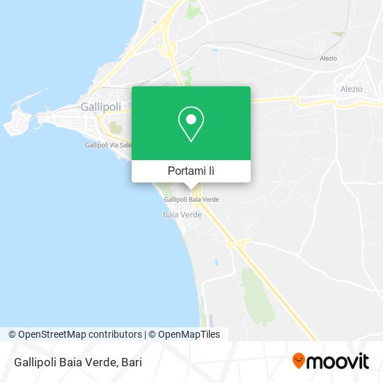 Mappa Gallipoli Baia Verde