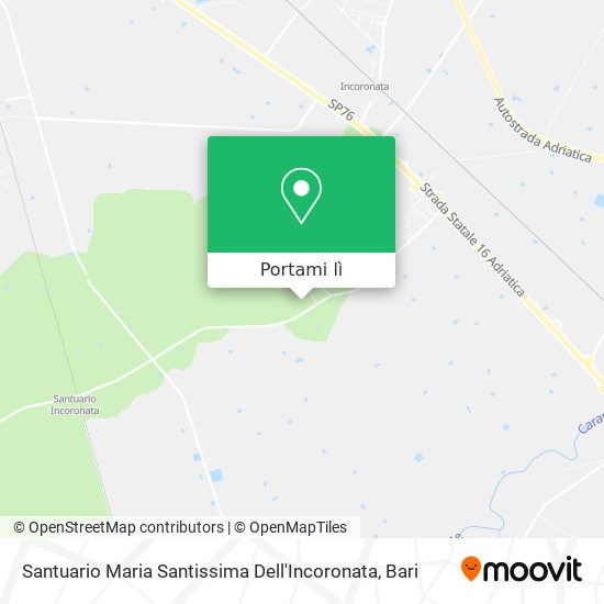Mappa Santuario Maria Santissima Dell'Incoronata