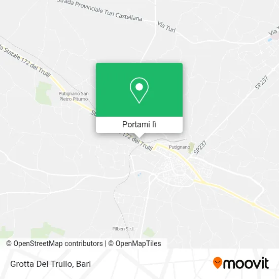 Mappa Grotta Del Trullo