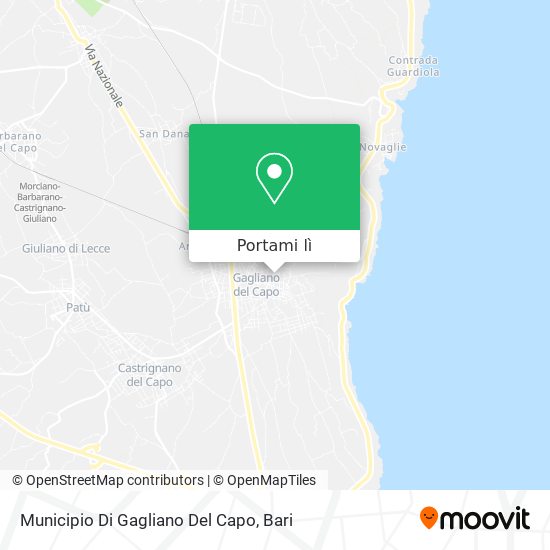 Mappa Municipio Di Gagliano Del Capo
