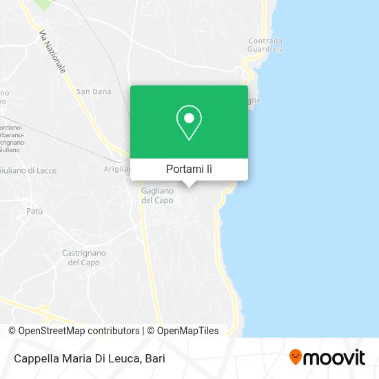 Mappa Cappella Maria Di Leuca