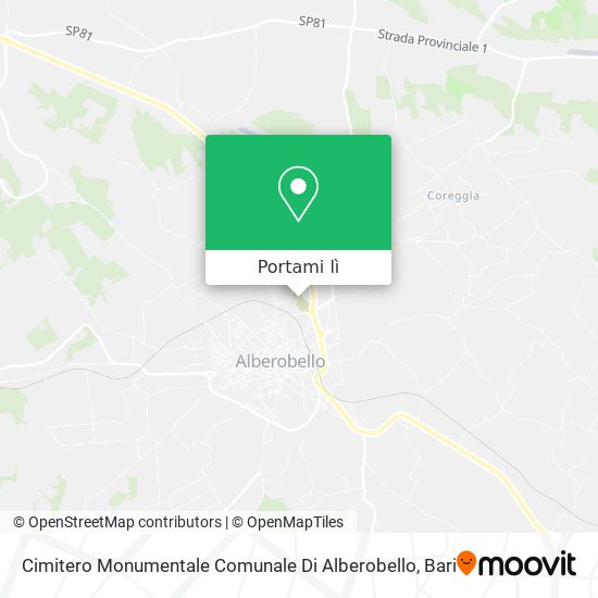 Mappa Cimitero Monumentale Comunale Di Alberobello