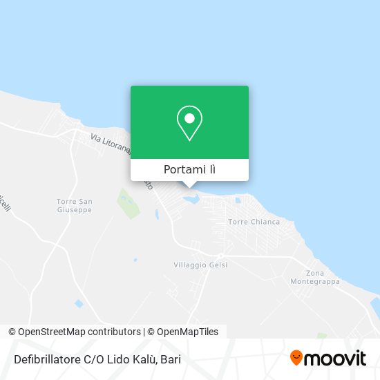 Mappa Defibrillatore C/O Lido Kalù