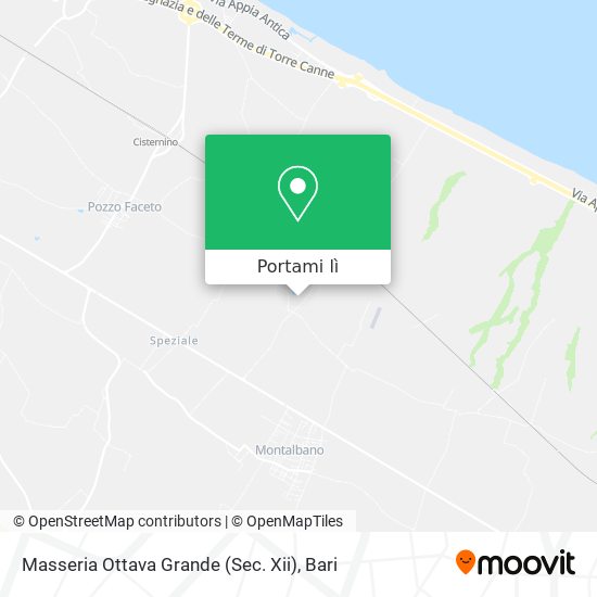 Mappa Masseria Ottava Grande (Sec. Xii)