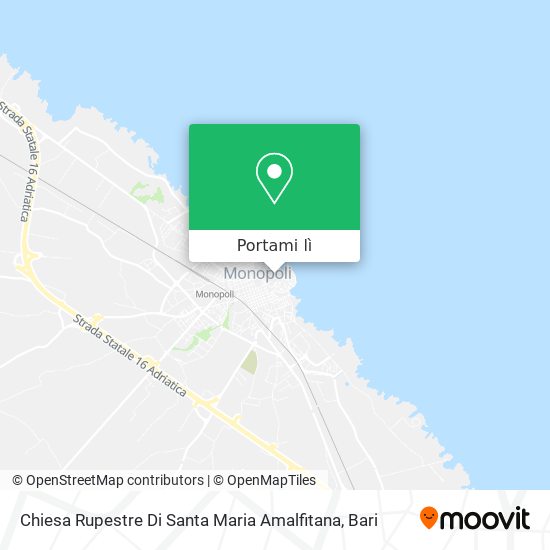 Mappa Chiesa Rupestre Di Santa Maria Amalfitana
