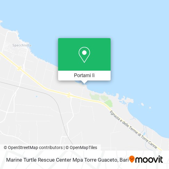 Mappa Marine Turtle Rescue Center Mpa Torre Guaceto