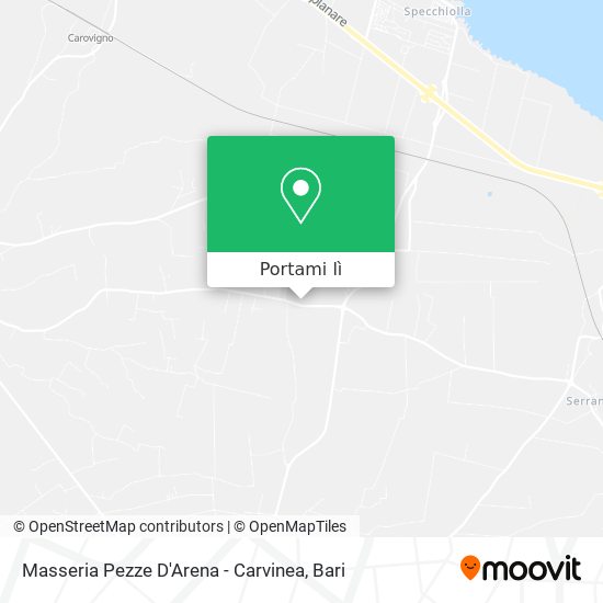 Mappa Masseria Pezze D'Arena - Carvinea