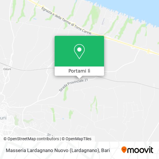 Mappa Masseria Lardagnano Nuovo