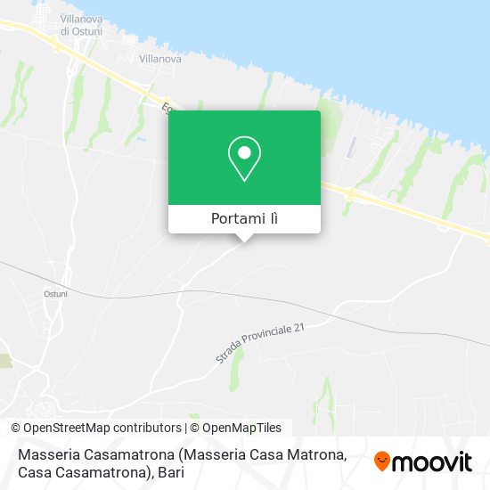 Mappa Masseria Casamatrona (Masseria Casa Matrona, Casa Casamatrona)