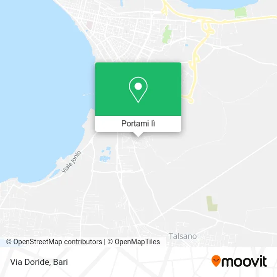 Mappa Via Doride