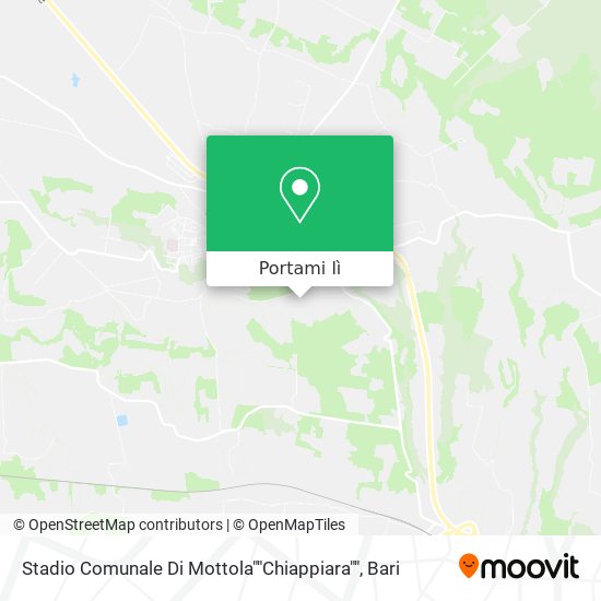 Mappa Stadio Comunale Di Mottola""Chiappiara""