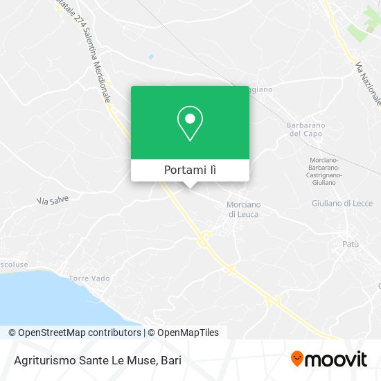 Mappa Agriturismo Sante Le Muse