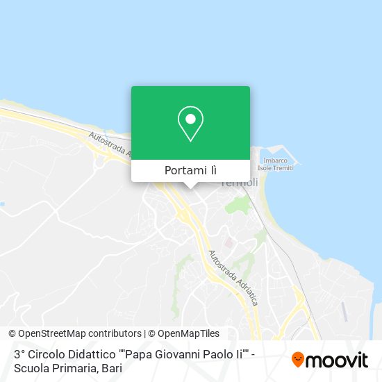 Mappa 3° Circolo Didattico ""Papa Giovanni Paolo Ii"" - Scuola Primaria