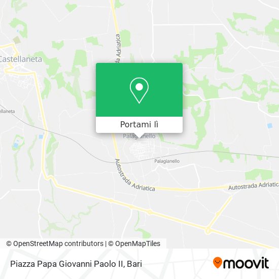 Mappa Piazza Papa Giovanni Paolo II