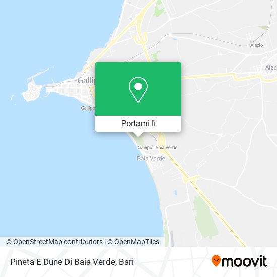 Mappa Pineta E Dune Di Baia Verde