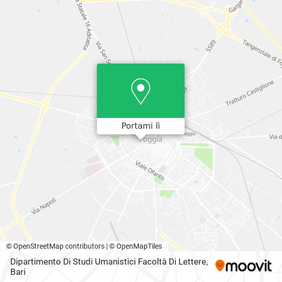 Mappa Dipartimento Di Studi Umanistici Facoltà Di Lettere