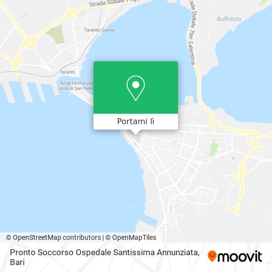 Mappa Pronto Soccorso Ospedale Santissima Annunziata