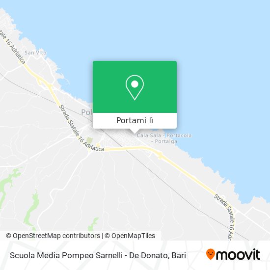Mappa Scuola Media Pompeo Sarnelli - De Donato