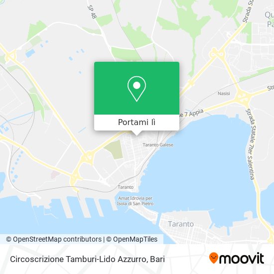 Mappa Circoscrizione Tamburi-Lido Azzurro