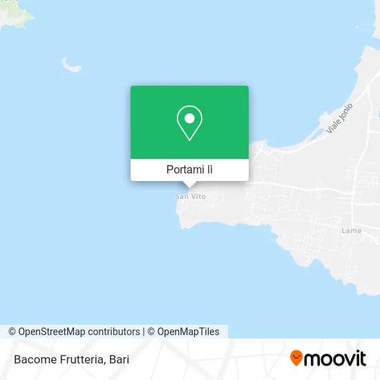 Mappa Bacome Frutteria