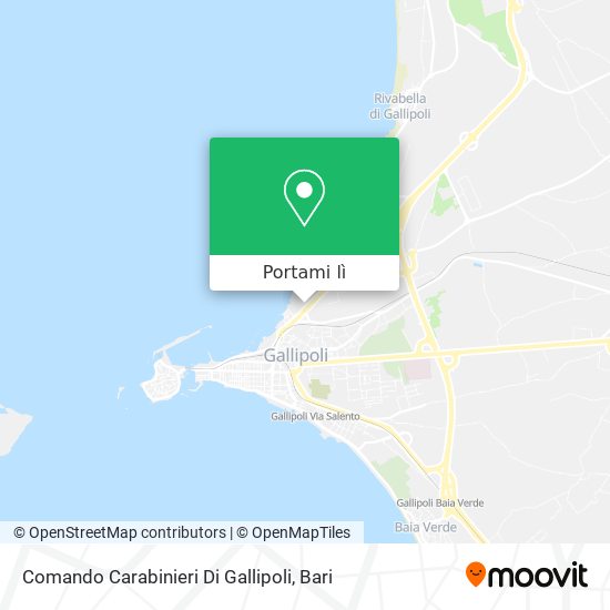 Mappa Comando Carabinieri Di Gallipoli