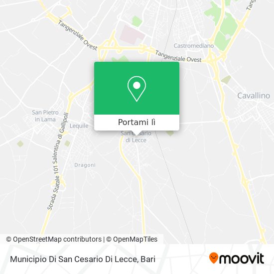 Mappa Municipio Di San Cesario Di Lecce