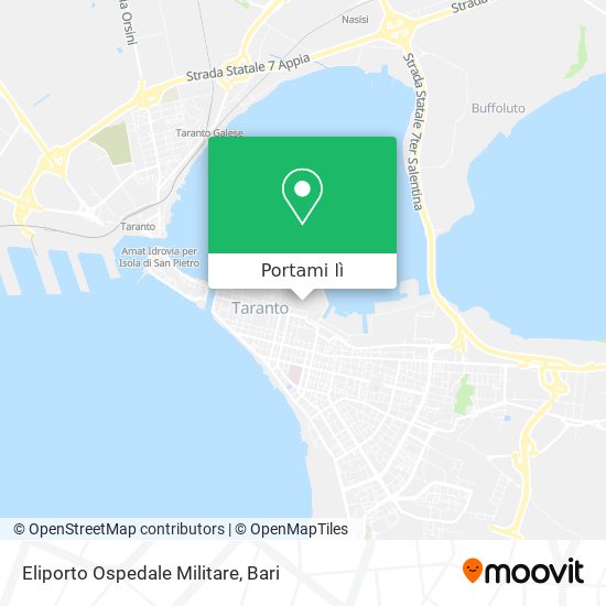 Mappa Eliporto Ospedale Militare