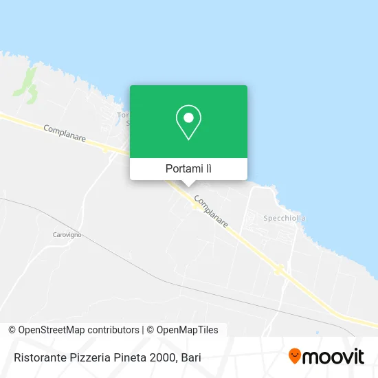 Mappa Ristorante Pizzeria Pineta 2000