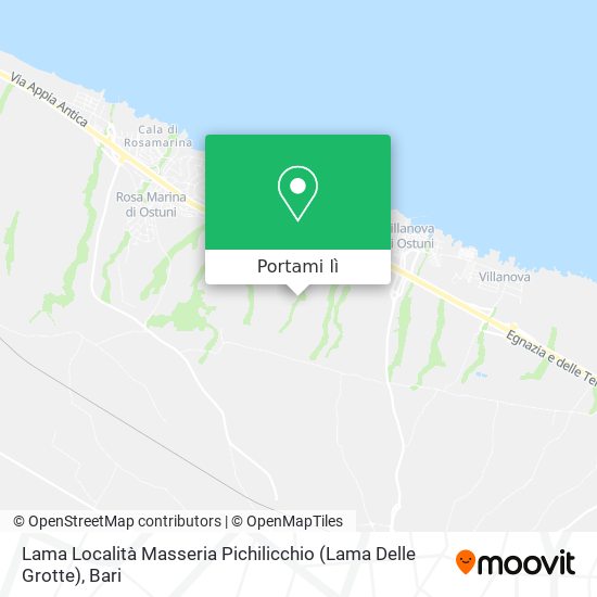Mappa Lama Località Masseria Pichilicchio (Lama Delle Grotte)