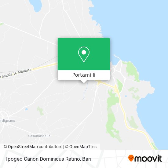 Mappa Ipogeo Canon Dominicus Retino