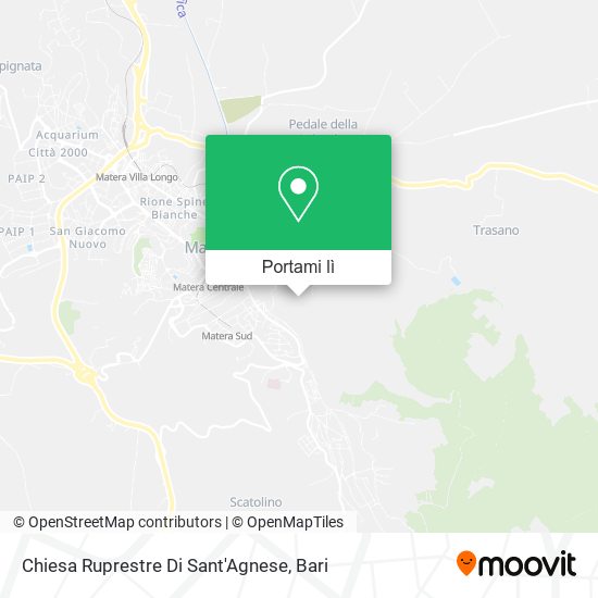 Mappa Chiesa Ruprestre Di Sant'Agnese