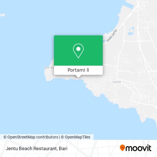 Mappa Jentu Beach Restaurant