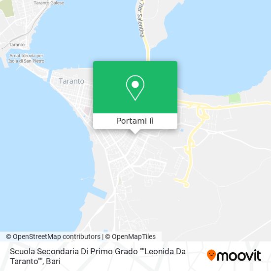 Mappa Scuola Secondaria Di Primo Grado ""Leonida Da Taranto""