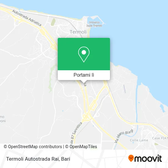 Mappa Termoli Autostrada Rai