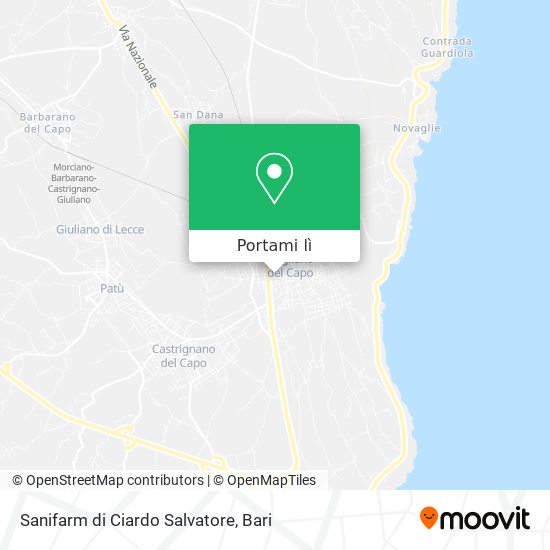Mappa Sanifarm di Ciardo Salvatore