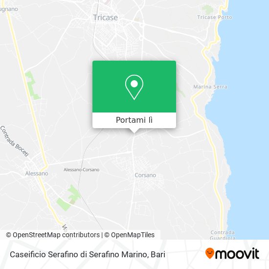 Mappa Caseificio Serafino di Serafino Marino