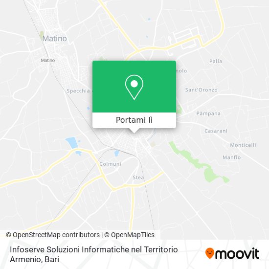 Mappa Infoserve Soluzioni Informatiche nel Territorio Armenio