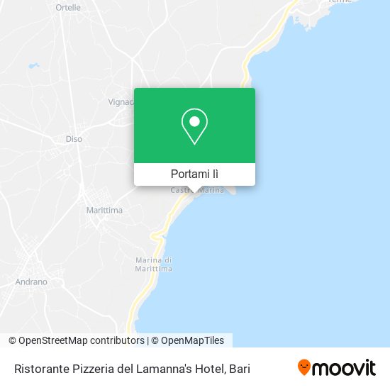 Mappa Ristorante Pizzeria del Lamanna's Hotel