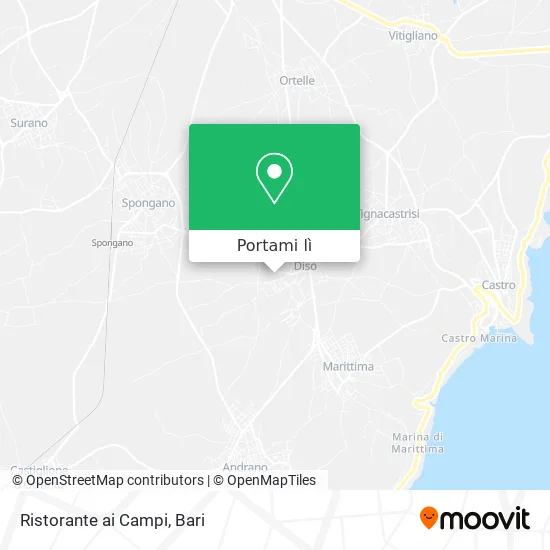 Mappa Ristorante ai Campi