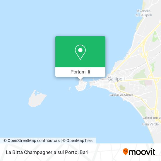 Mappa La Bitta Champagneria sul Porto