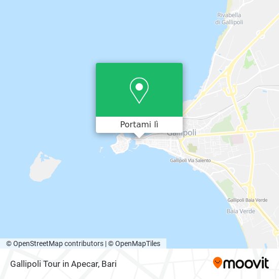 Mappa Gallipoli Tour in Apecar