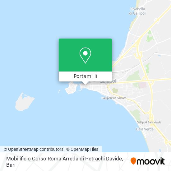 Mappa Mobilificio Corso Roma Arreda di Petrachi Davide