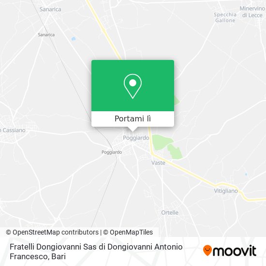 Mappa Fratelli Dongiovanni Sas di Dongiovanni Antonio Francesco