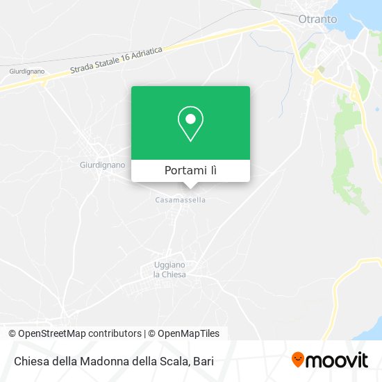 Mappa Chiesa della Madonna della Scala