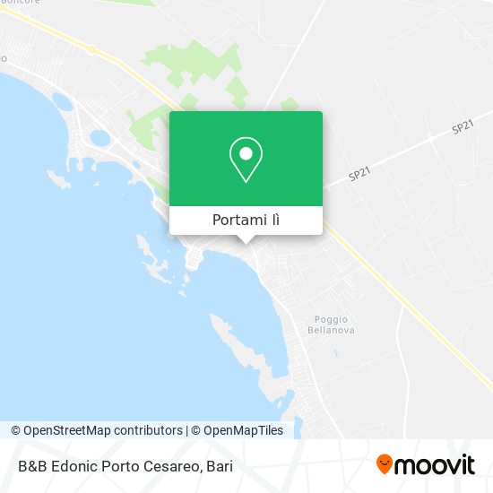 Mappa B&B Edonic Porto Cesareo