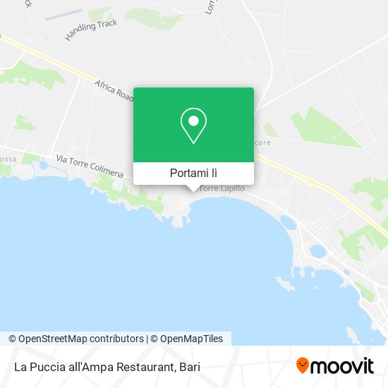 Mappa La Puccia all'Ampa Restaurant